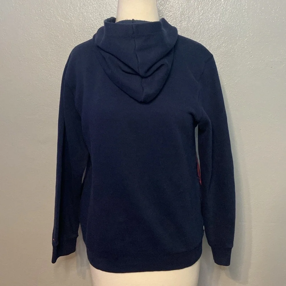 Tommy Hilfiger Y2K Big Boys Adam Pullover Hoodie Pockets Navy Blue L 16/18